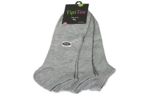 3 Pack Solid Grey Cotton Ankle Socks