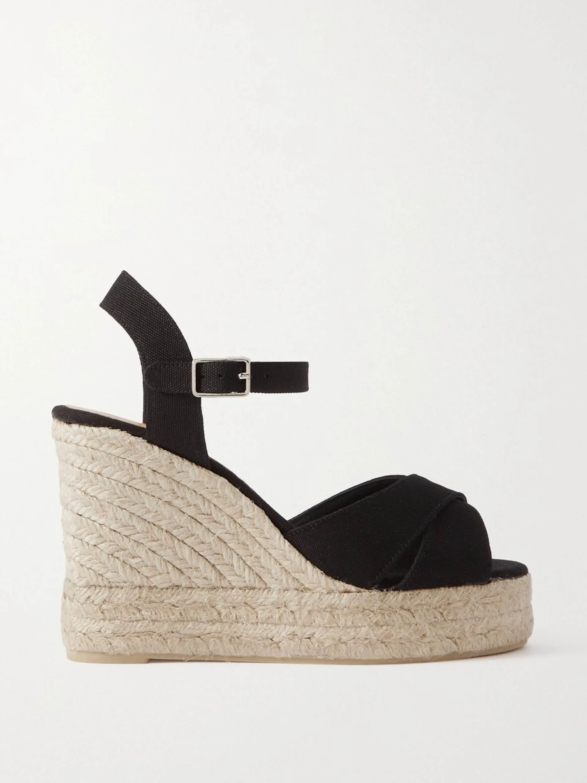 Blaudell 80 canvas wedge espadrilles