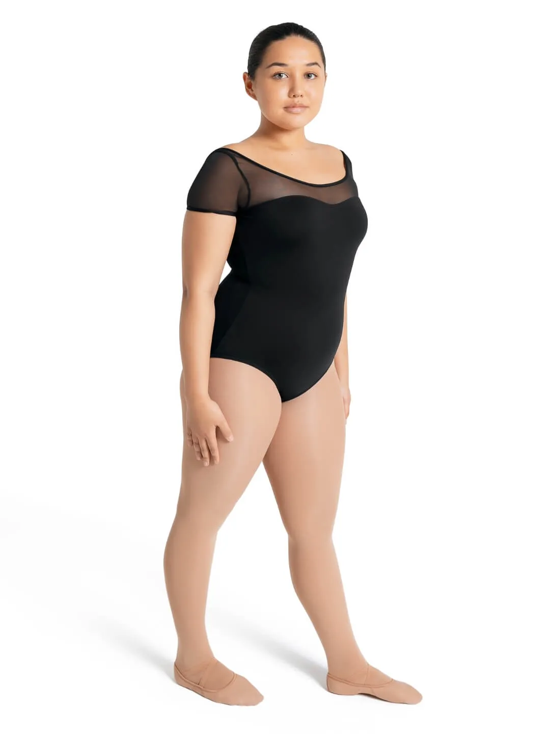 Capezio Mesh Yoke SS Leotard
