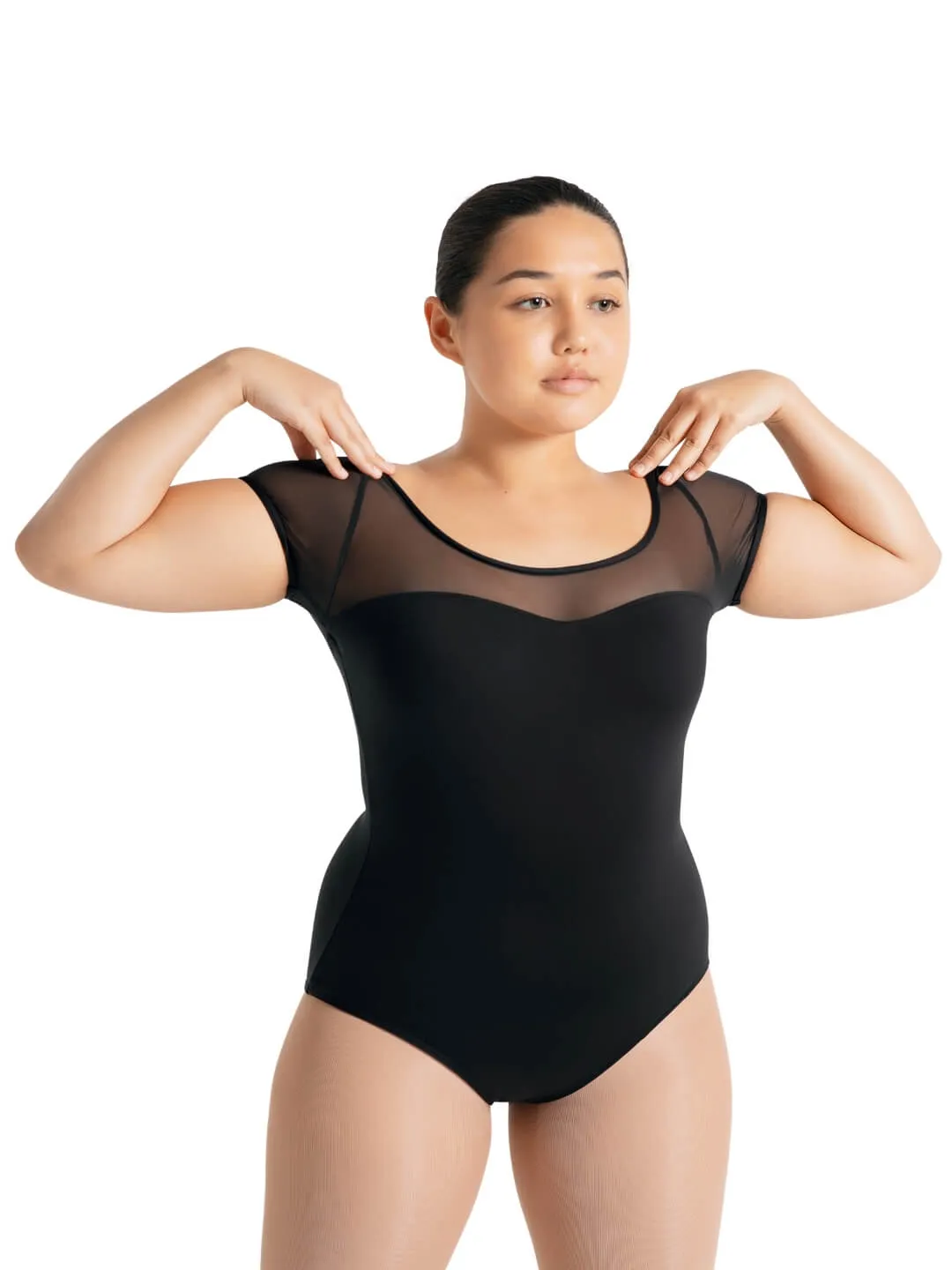 Capezio Mesh Yoke SS Leotard