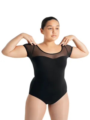 Capezio Mesh Yoke SS Leotard