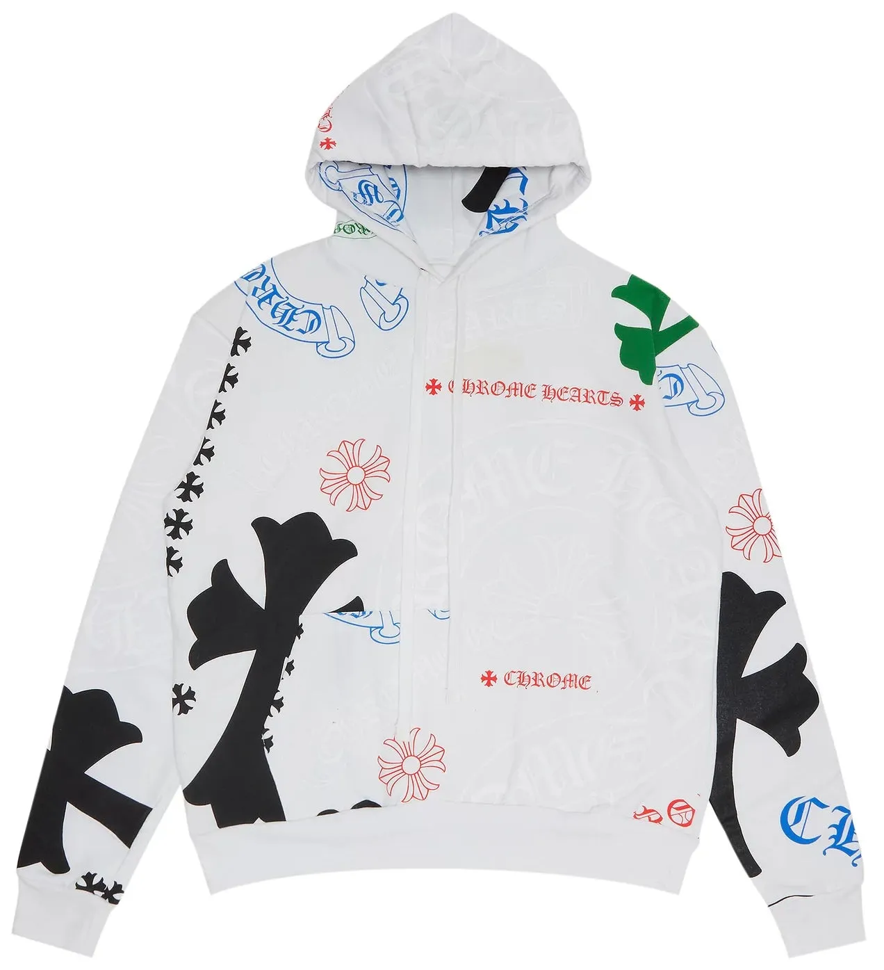 Chrome Hearts Stencil White Hoodie