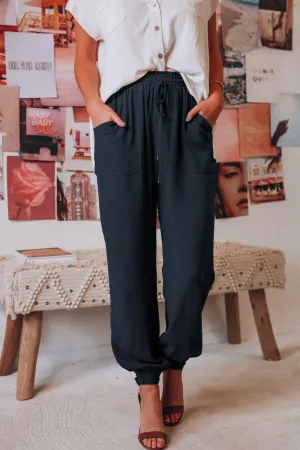 Comfy Free Tied Long Joggers with Pockets