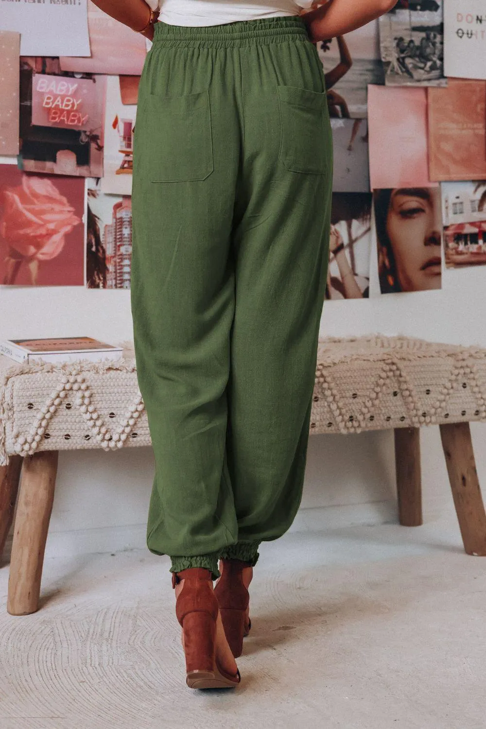 Comfy Free Tied Long Joggers with Pockets