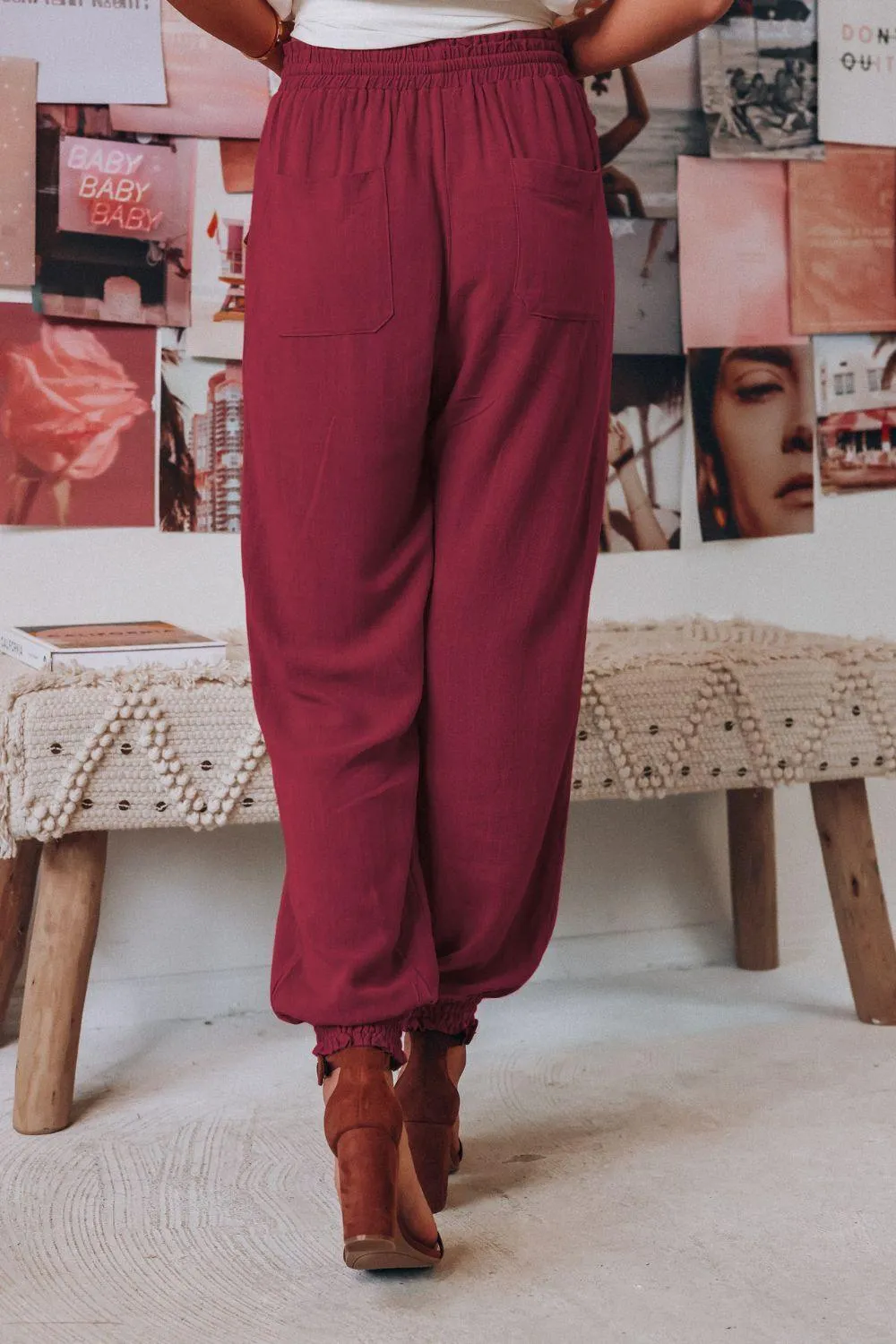 Comfy Free Tied Long Joggers with Pockets