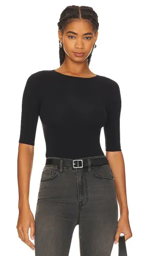 Commando Ballet Boatneck Bodysuit in Black