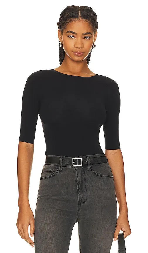Commando Ballet Boatneck Bodysuit in Black