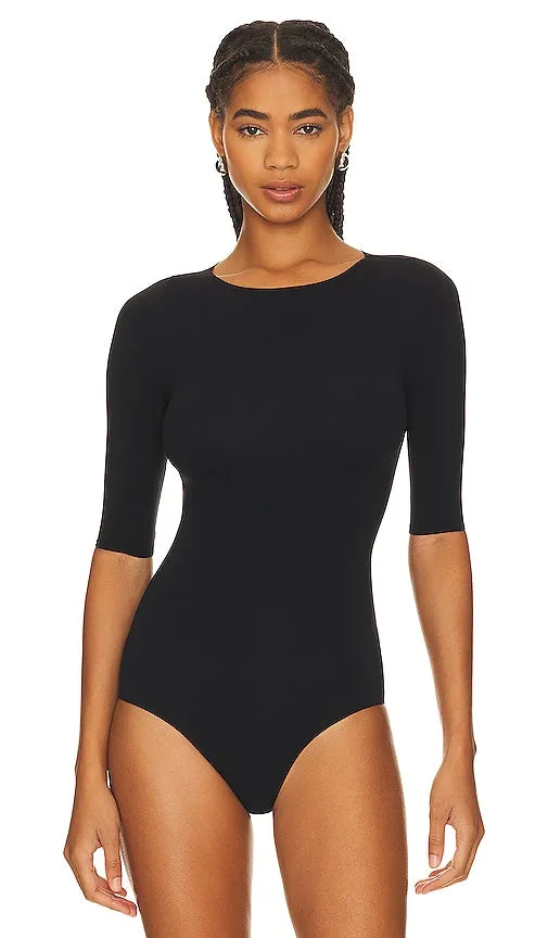 Commando Ballet Boatneck Bodysuit in Black