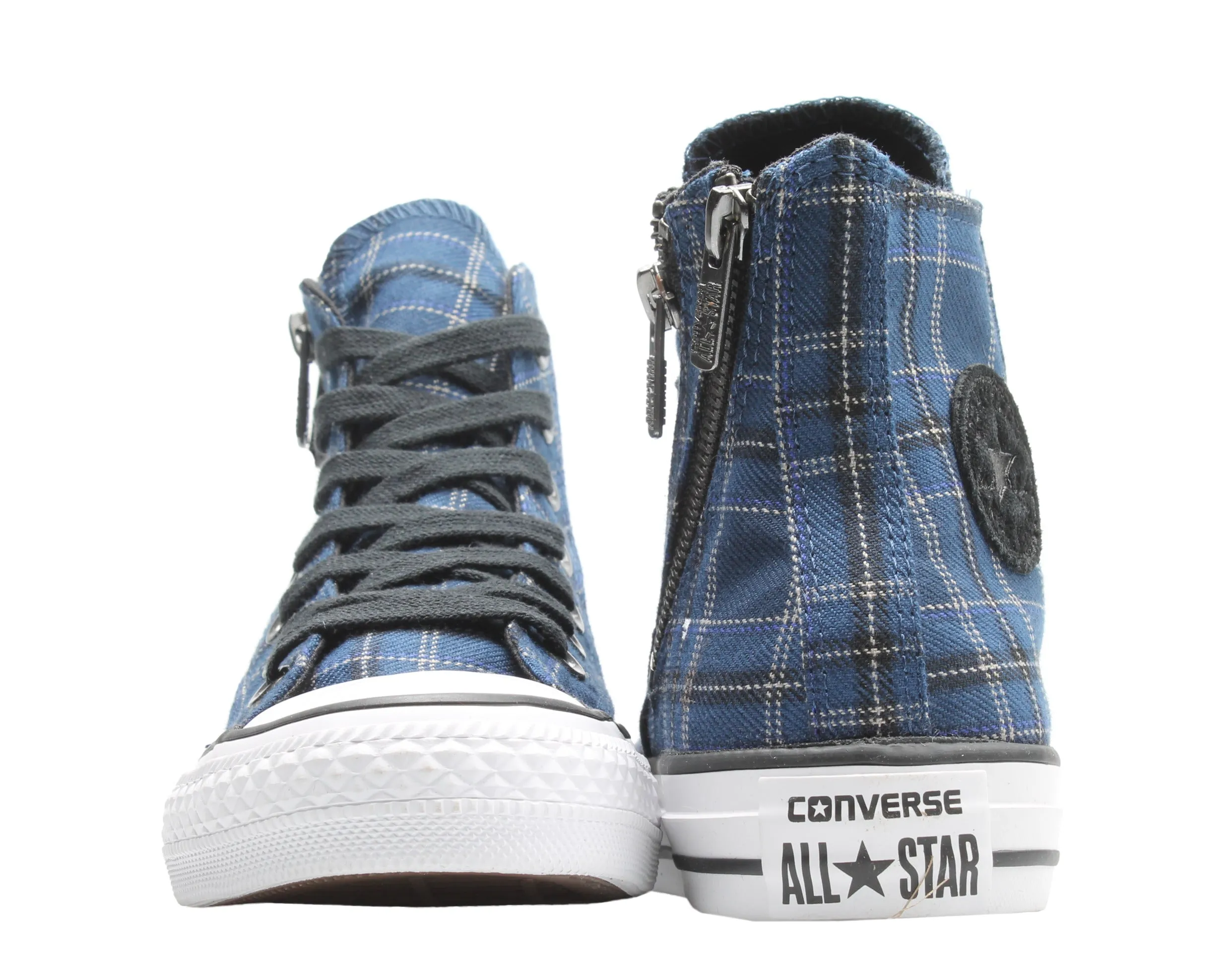Converse Chuck Taylor All Star Dual Zip Hi Plaid Women's Sneakers