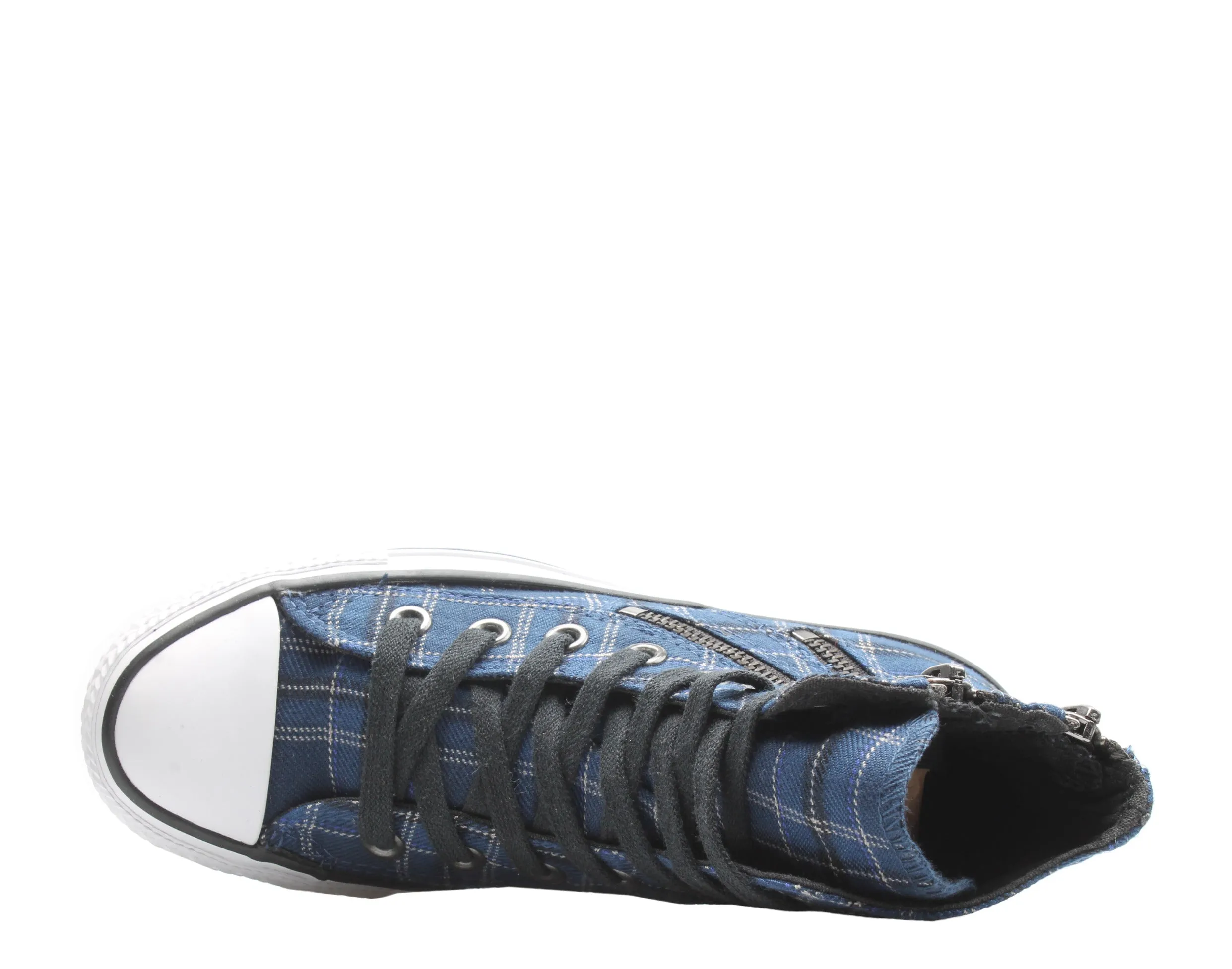 Converse Chuck Taylor All Star Dual Zip Hi Plaid Women's Sneakers