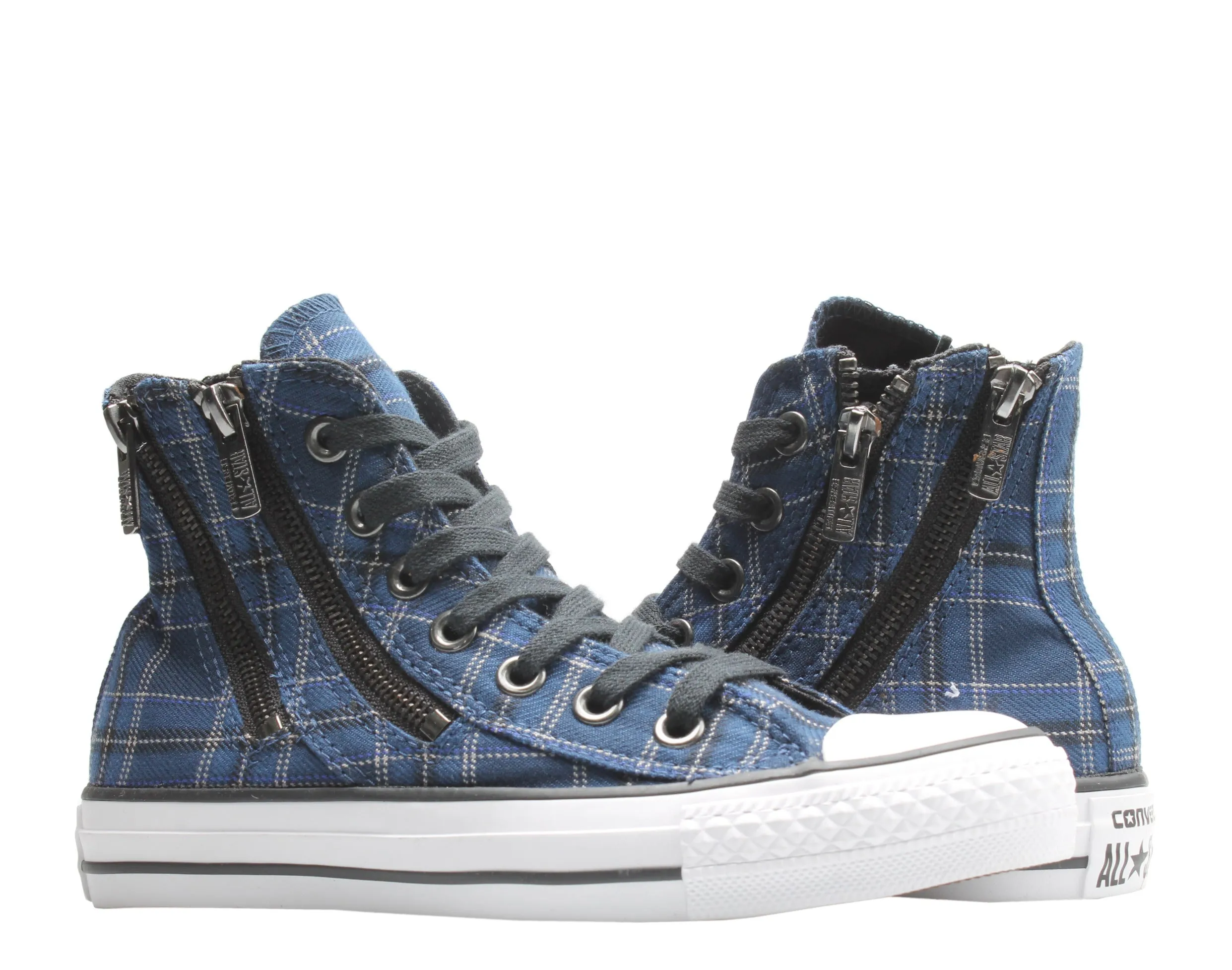 Converse Chuck Taylor All Star Dual Zip Hi Plaid Women's Sneakers