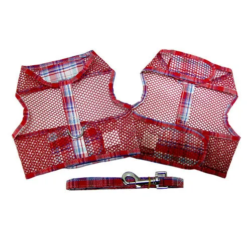 Cool Netted Mesh Harness — Red Plaid