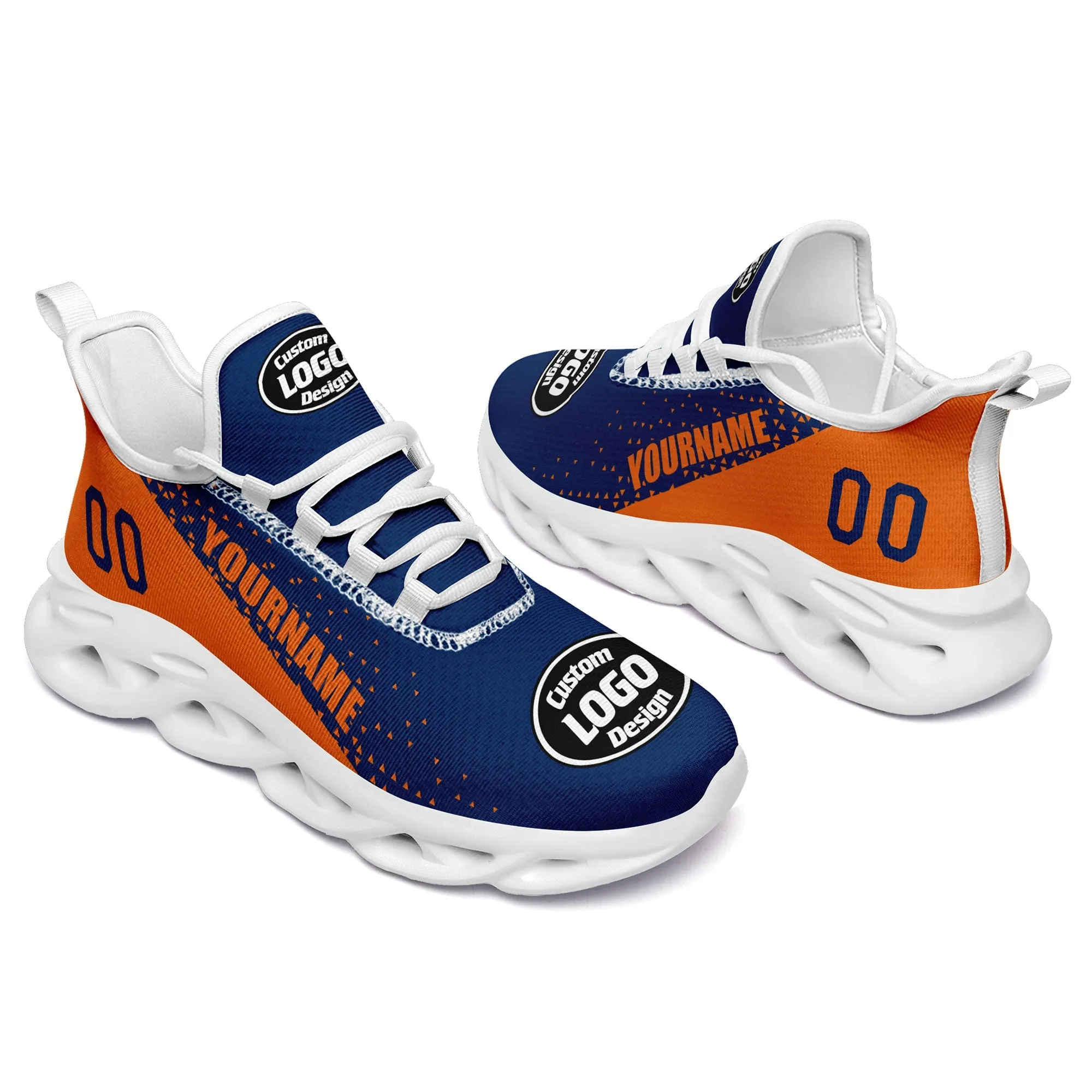 Corporate Gifts,Custom Blue Orange Jersey MaxSoul Shoes and Hat Combo Offer Personalized ZH-D0b0090-c