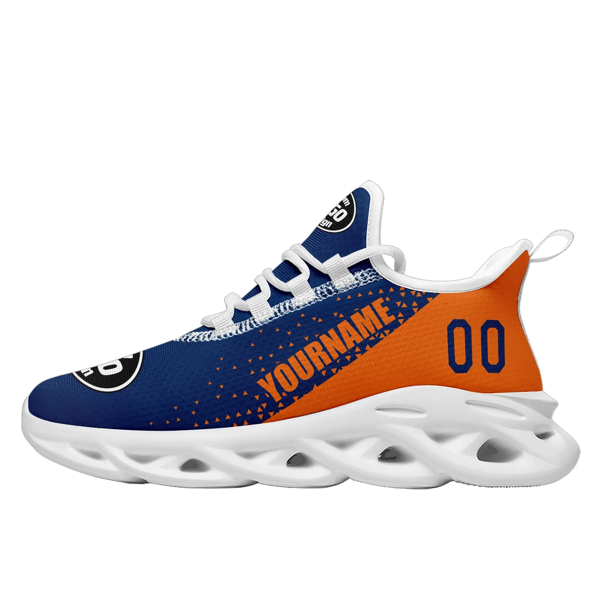 Corporate Gifts,Custom Blue Orange Jersey MaxSoul Shoes and Hat Combo Offer Personalized ZH-D0b0090-c