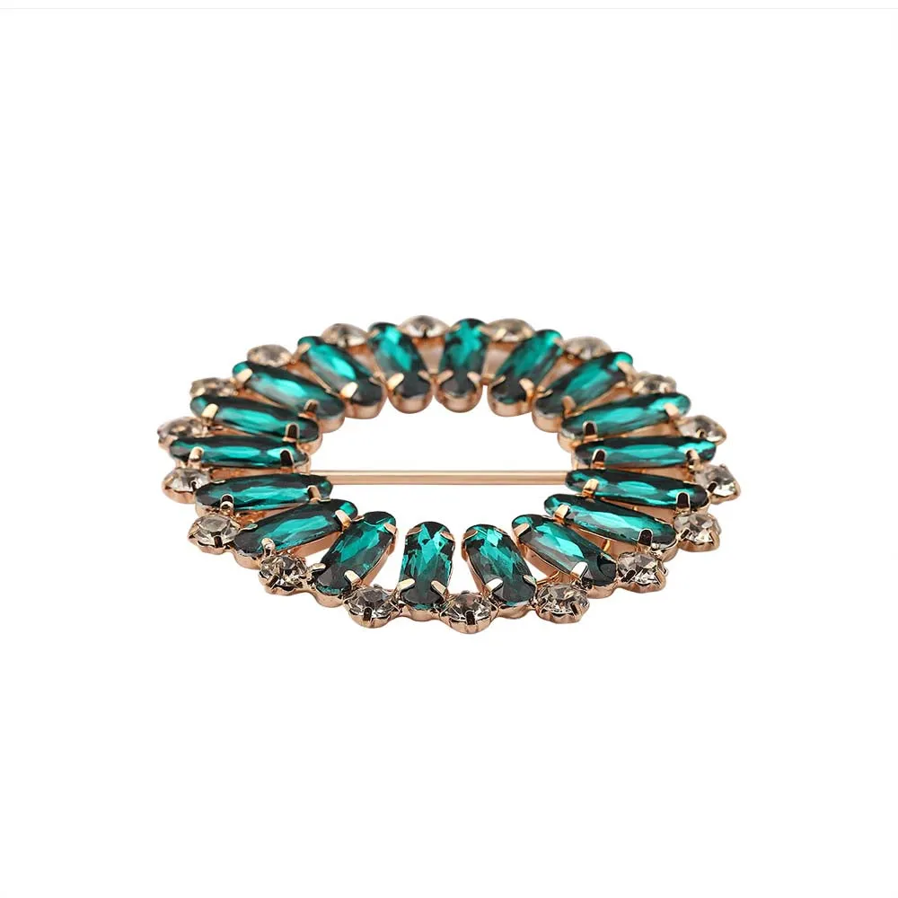 Designer Round Shape Oval Diamond Sliding Belt Buckle