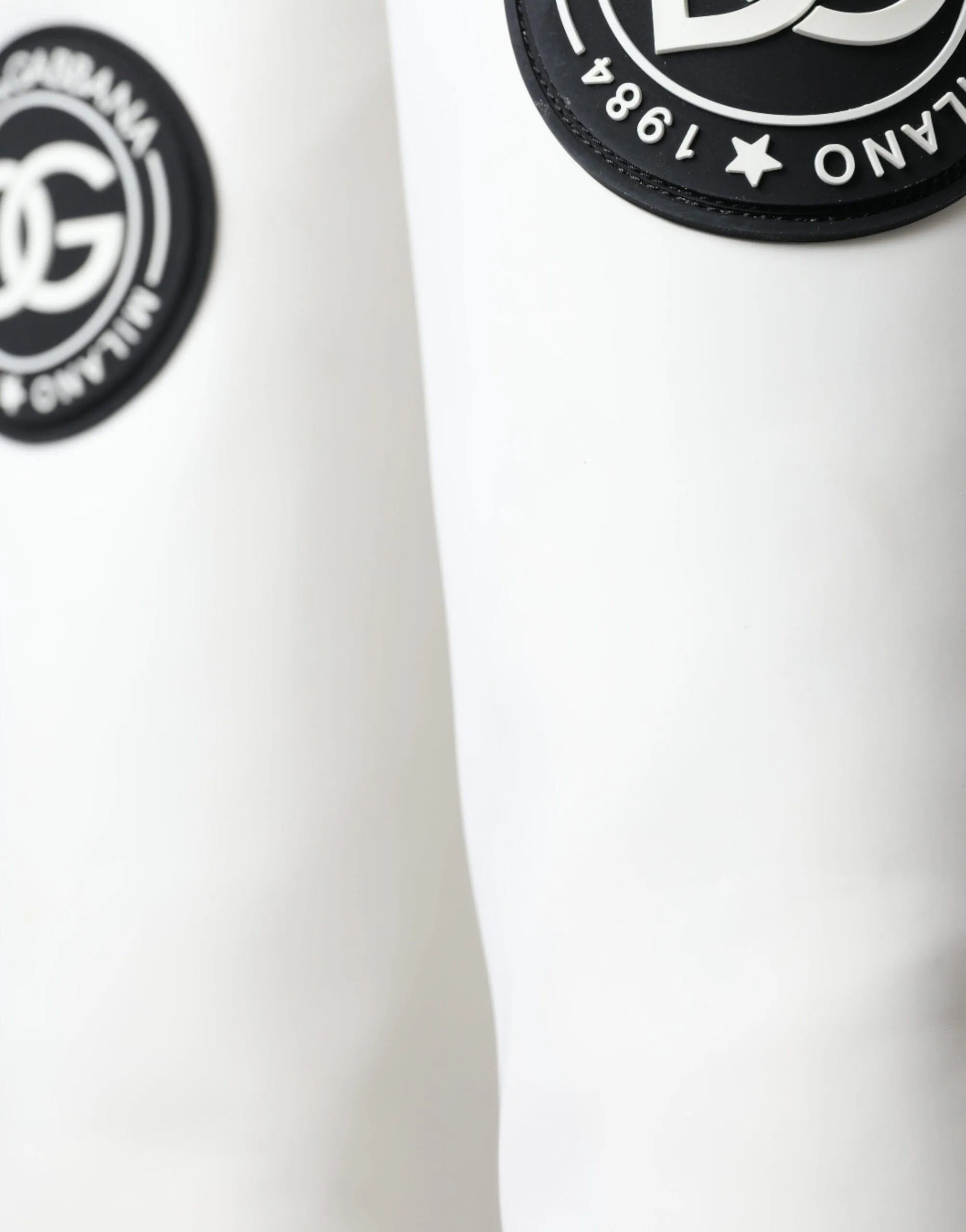 Dolce & Gabbana White Leather Rubber High Boots Shoes