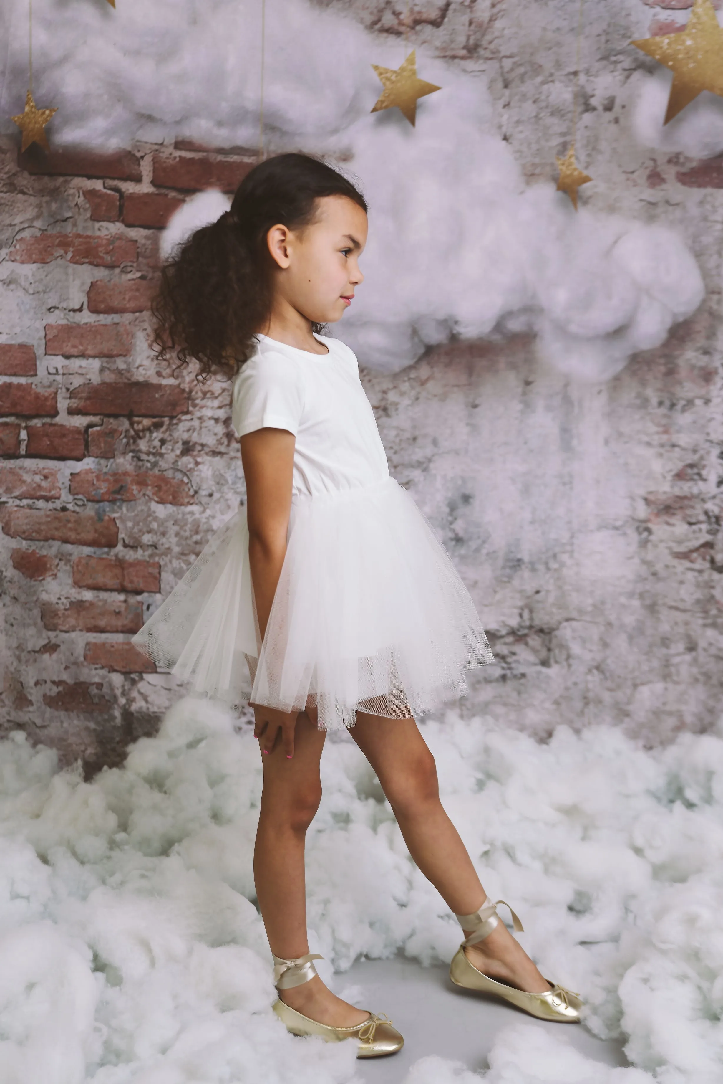 DOLLY® TUTULLY T-SHIRT TUTU DRESS white