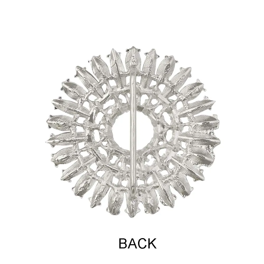 Down Slide Shiny Frame Decorative Diamond Belt Buckle