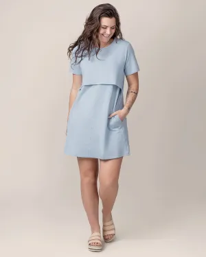 Emmie Nursing T-shirt Dress | French Blue