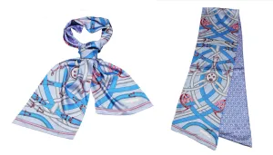 Equestrian Chain Print Neck Scarf-S2021
