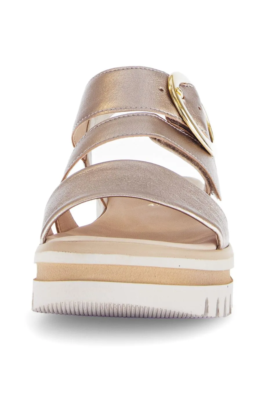Gabor Platform Sandal in Gold