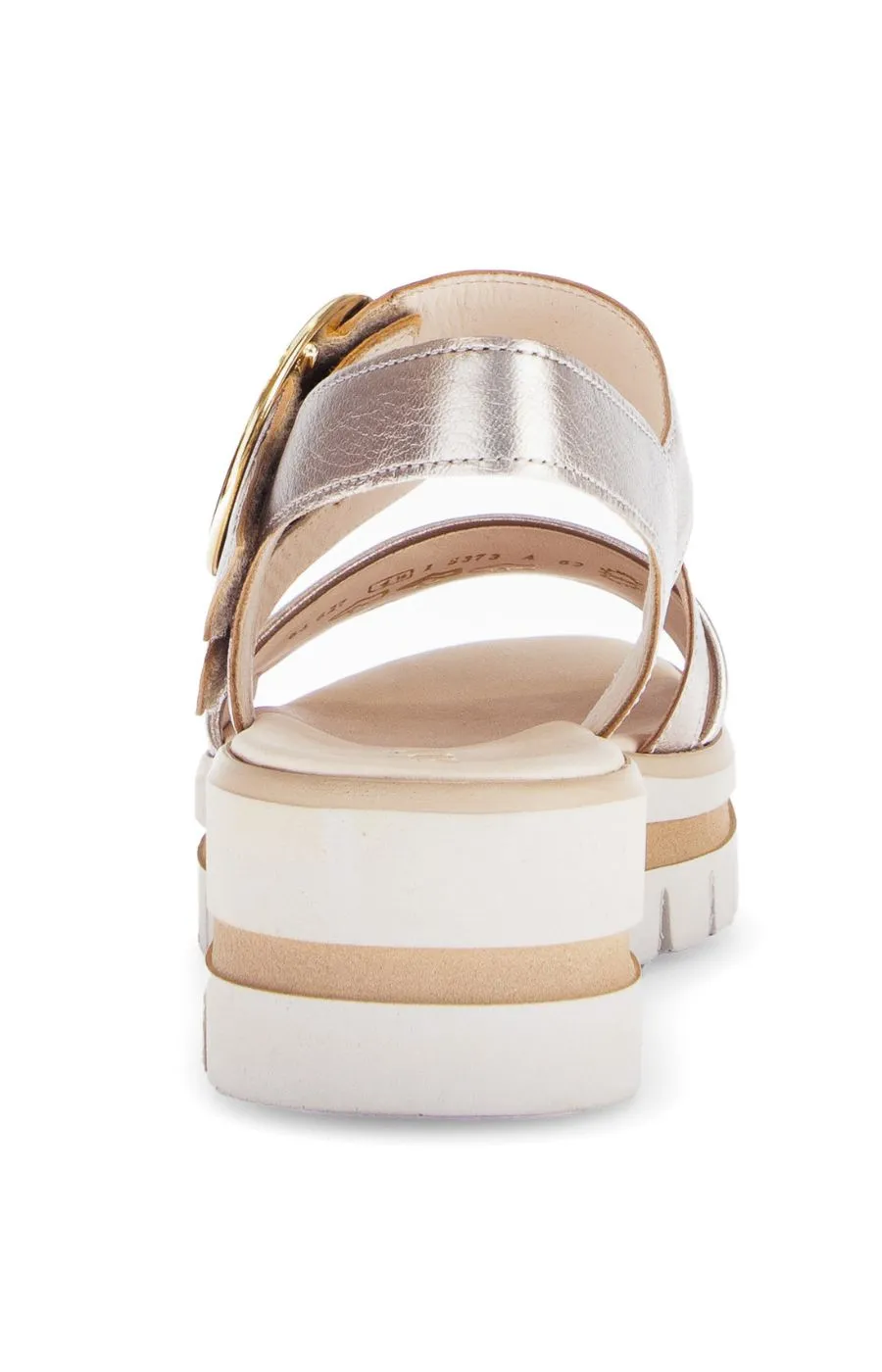 Gabor Platform Sandal in Gold