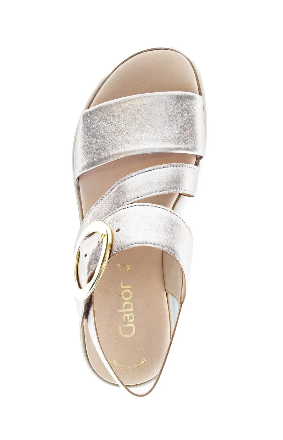 Gabor Platform Sandal in Gold
