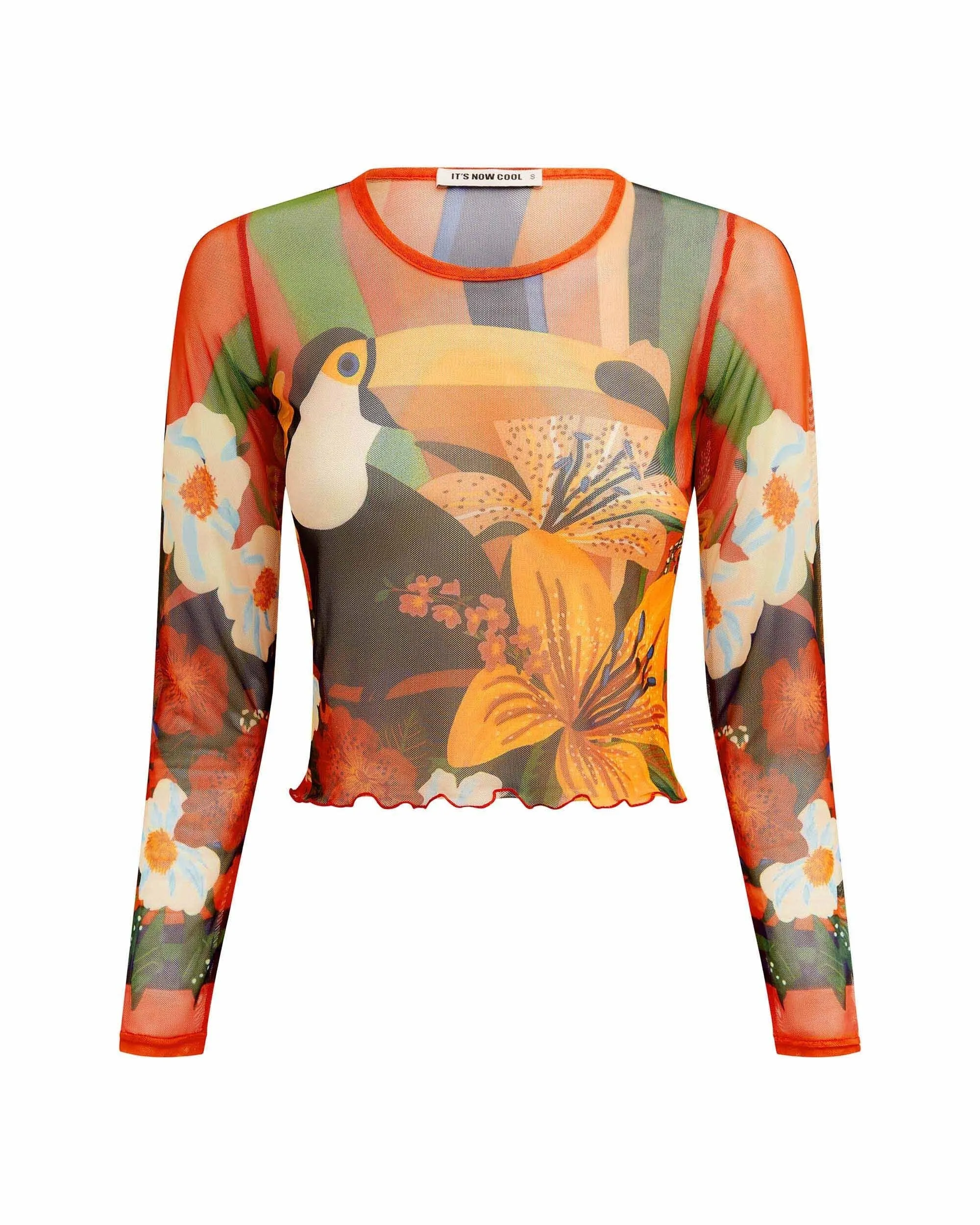 It's Now Cool The Mesh Crop Loro