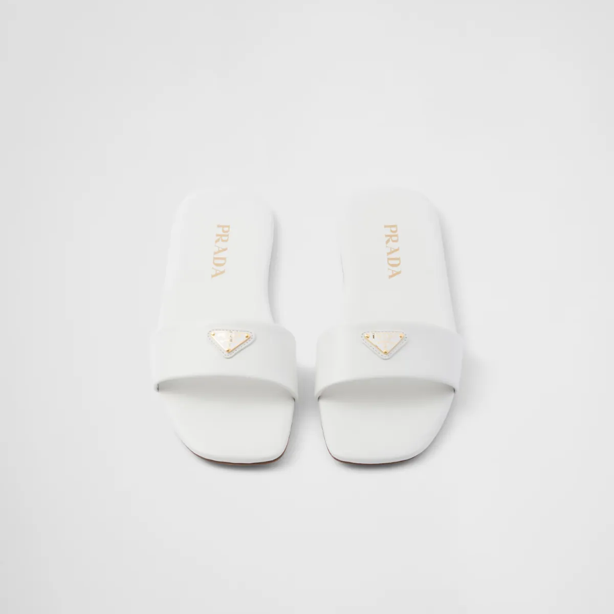 Leather slides