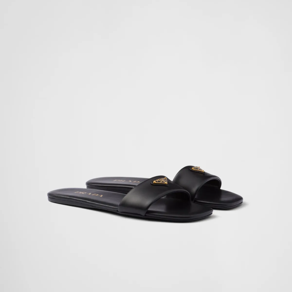 Leather slides