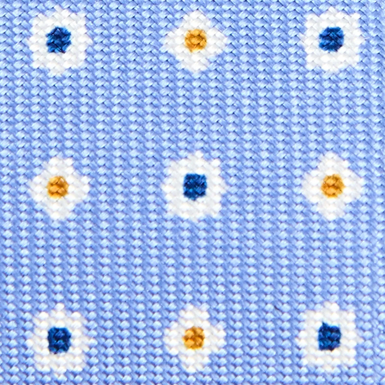 LIGHT BLUE KEYFOB IN  SILK AND LEATHER
