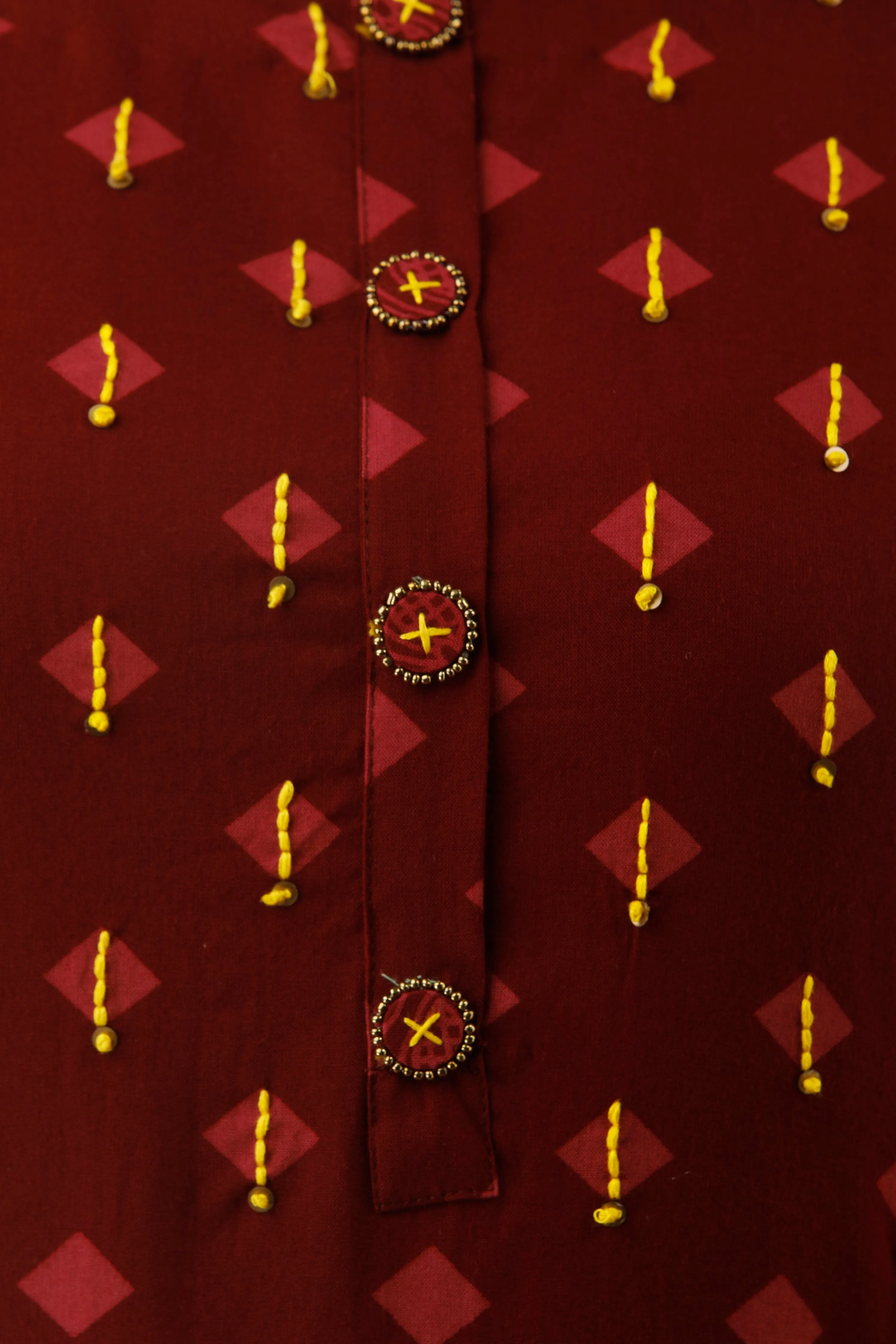 Maroon Color Rayon Straight Womens Kurta