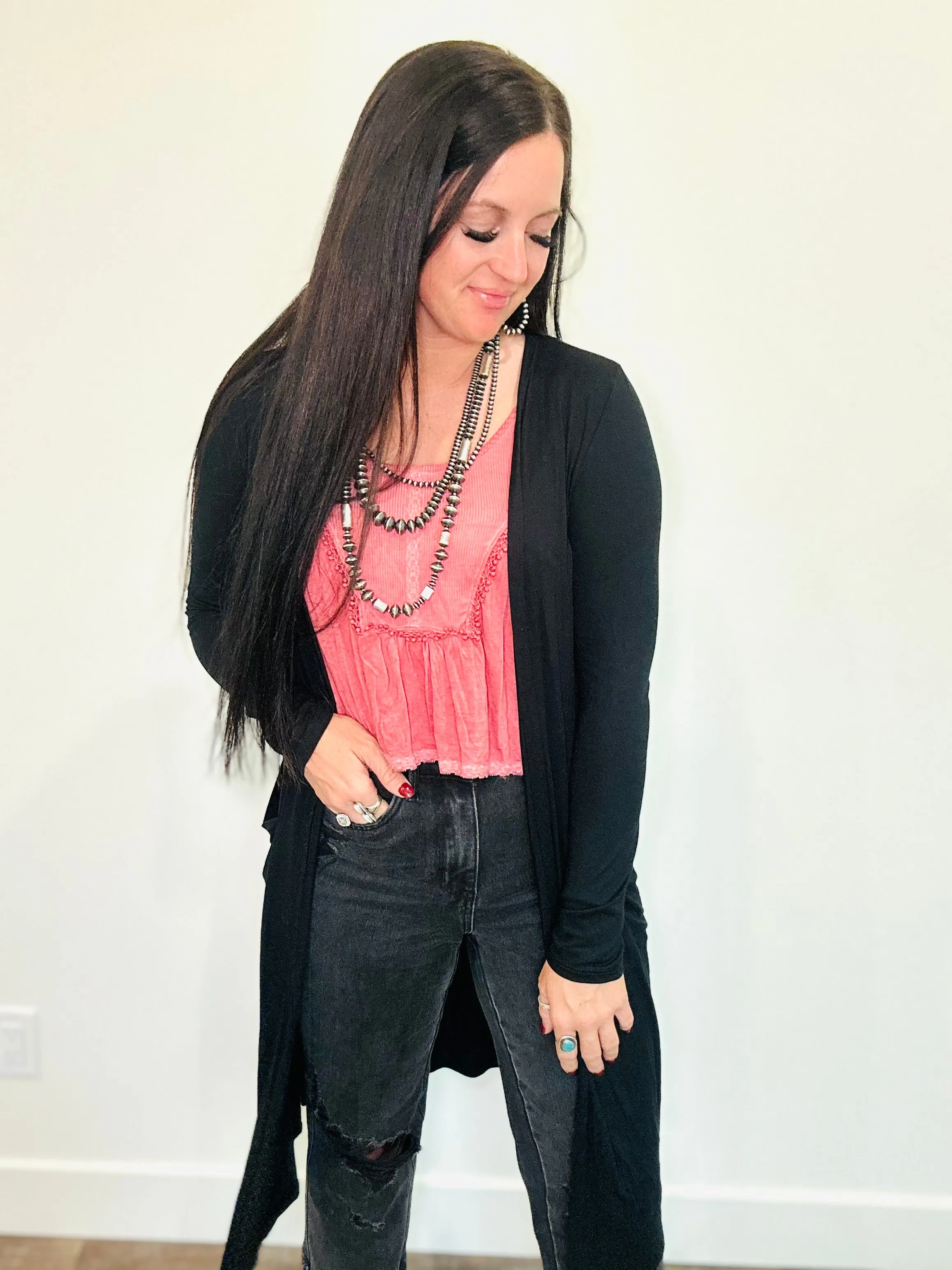 Mary Beth Cropped Lace Tank