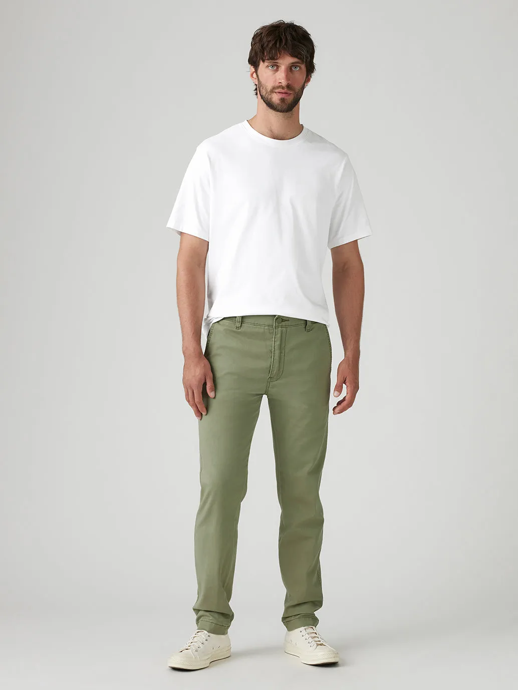 Men's Green Regular Fit Chinos