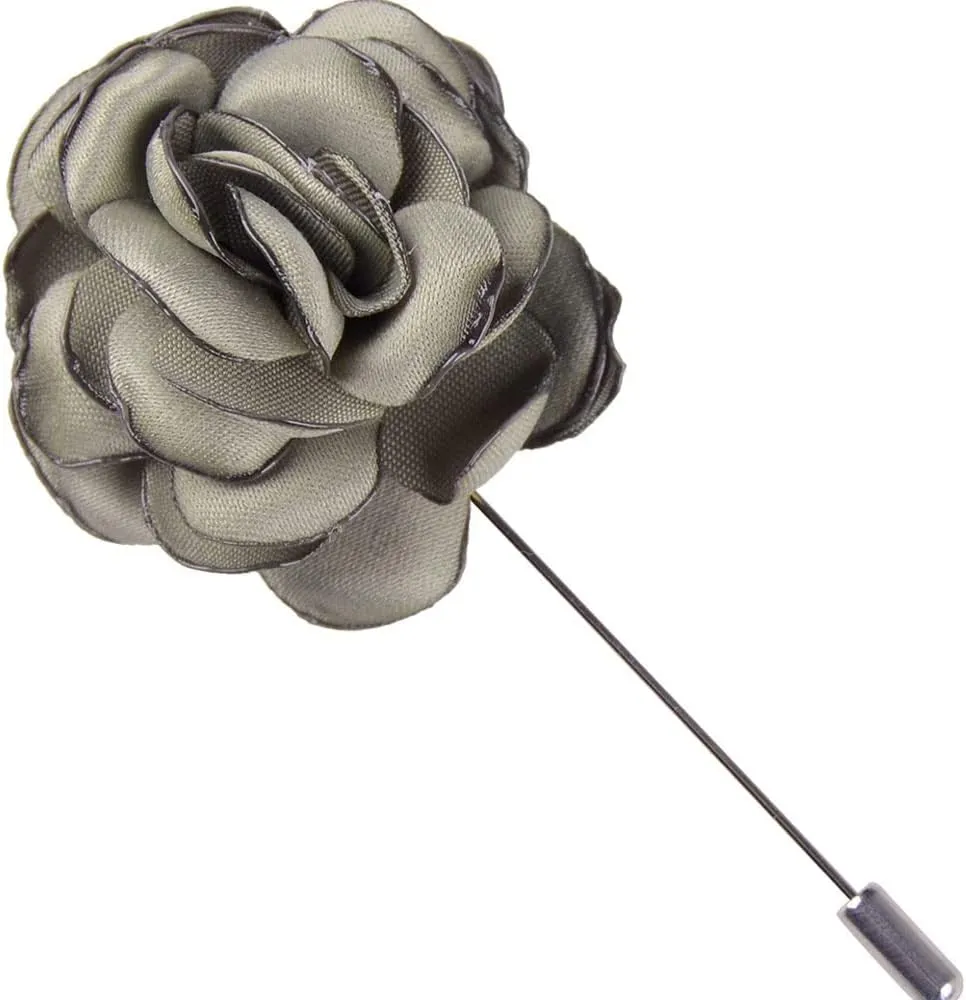 Men's Handmade Flowers Brooch Lapel Pin Flower Set Handmade For Suits Gift
