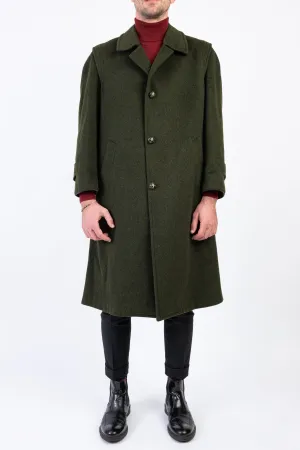 Mens Tiroler Weyrer Loden Green Wool Coat, Size L, EU 50, US 40