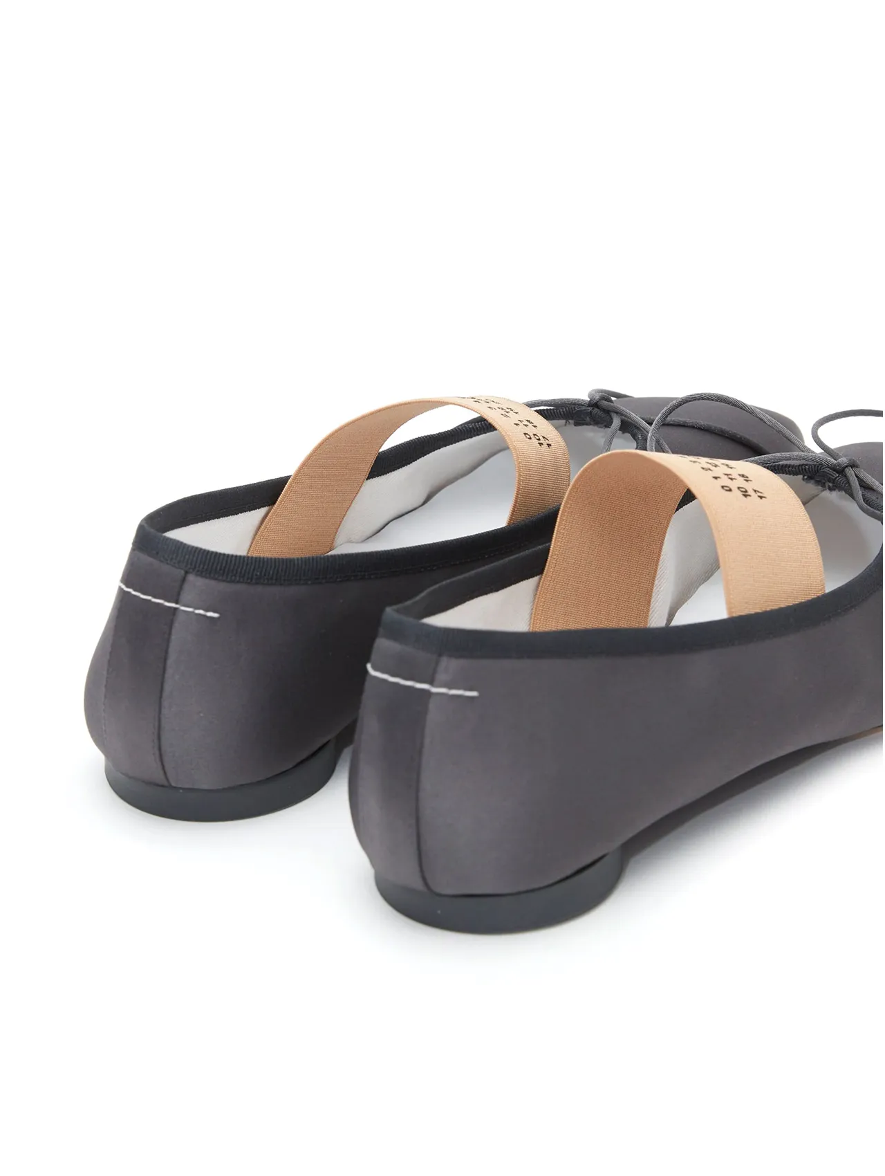 MM6 Grey Anatomic Ballet Flats