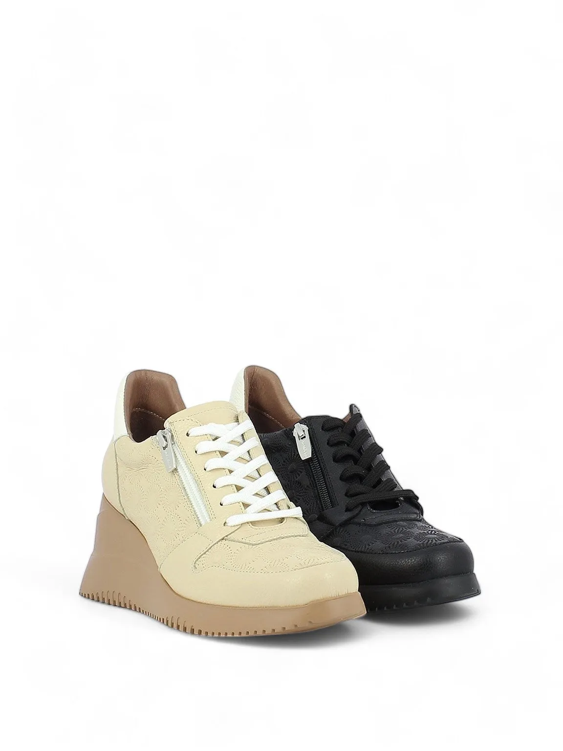 Moonfly Embossed Platform Sneakers