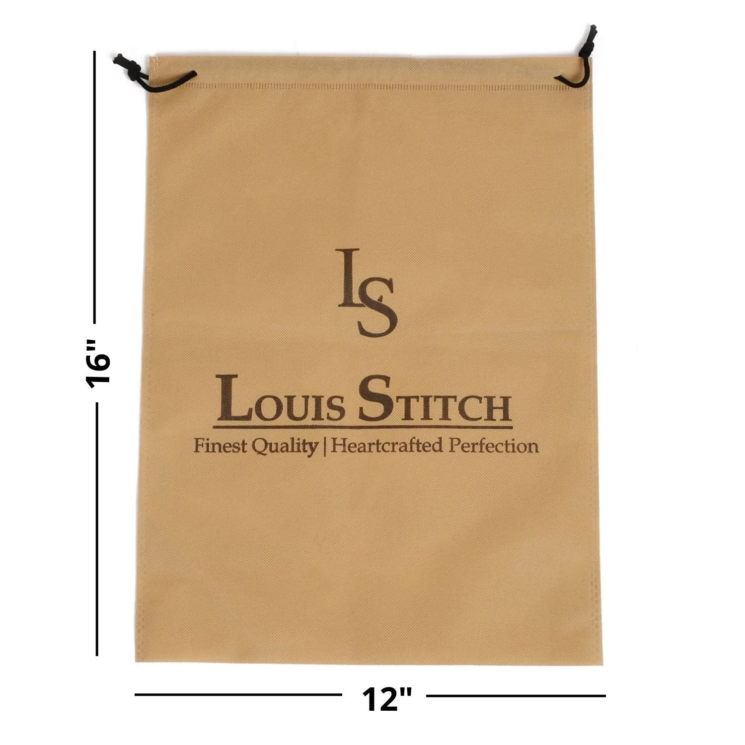 Non Woven Shoe Bag Pack Of  10 Black See-Thru & Beige Plain