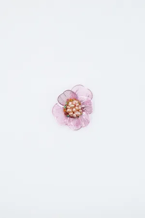 Pink Delicacy: Bejeweled Lace Shoe Clip