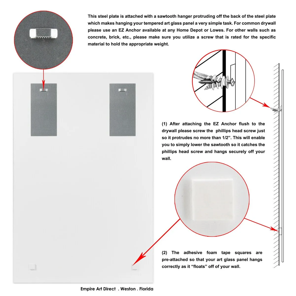 "Fashion suit look" Frameless Free Floating Reverse Printed Tempered Glass Wall Art