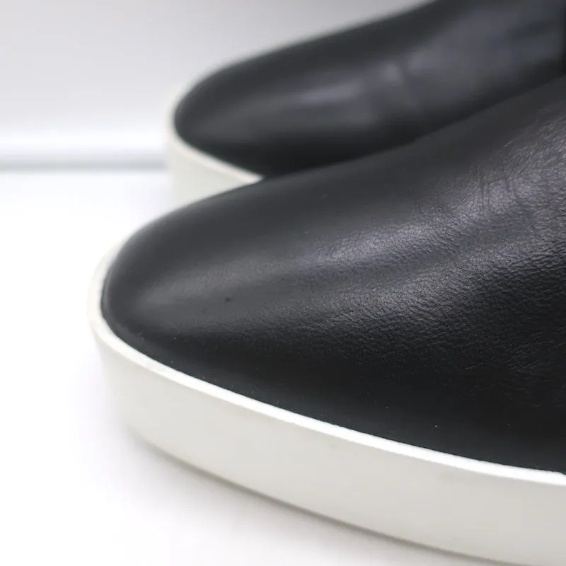 Robert Clergerie Lindsey Platform Wedge Oxfords Black Leather Size 41