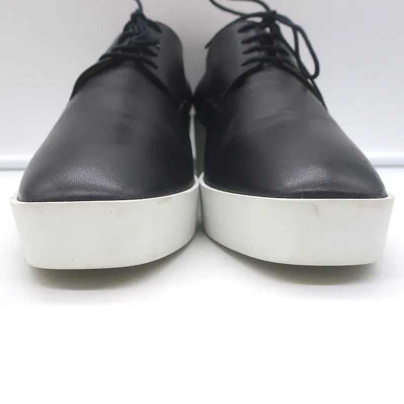 Robert Clergerie Lindsey Platform Wedge Oxfords Black Leather Size 41