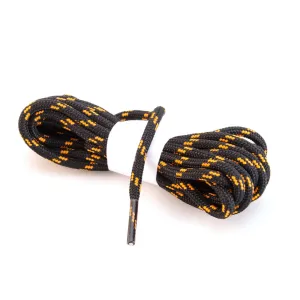 Round Hiking Boot Laces - Grey Black