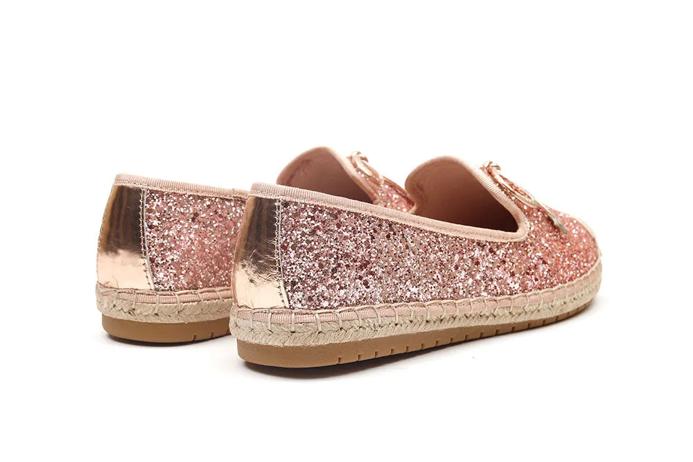 STARLIGHT BOW GLITTER ESPADRILLES