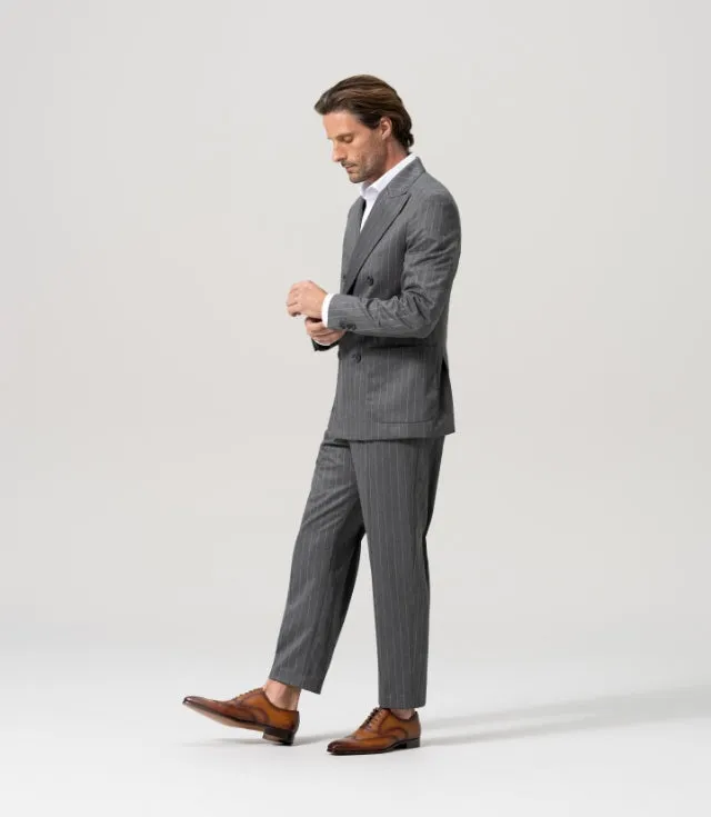 Tan Leather Simeon Lace Up Bogue Wingtip Oxfords - SS23