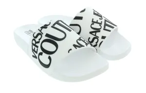 Versace Jeans Couture White Signature Pool Slide