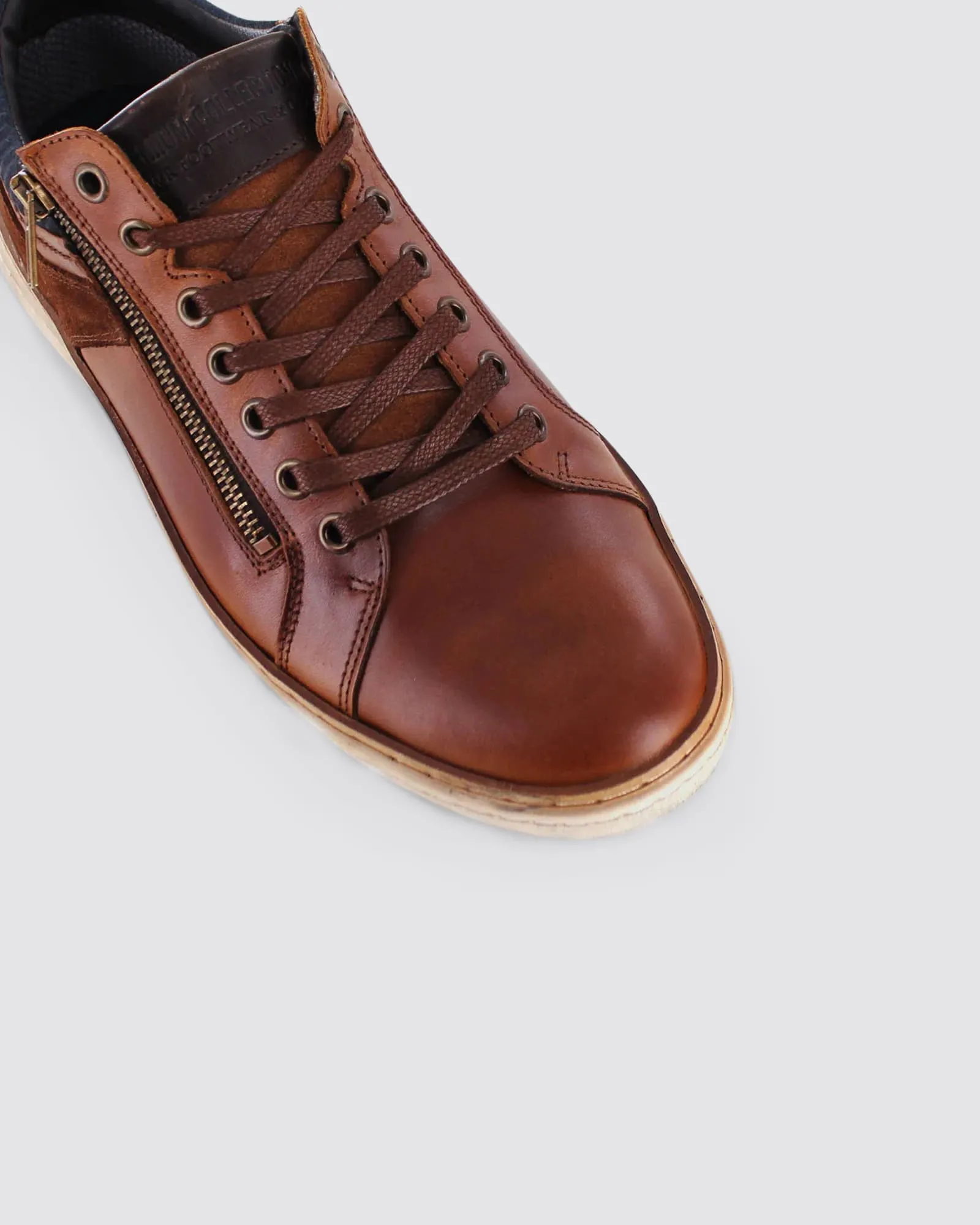 WHISTLE SNEAKERS TAN LEATHER