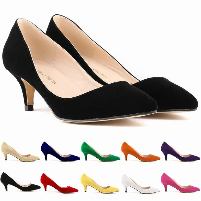 Women's Fashion Suede Stiletto Heel Shoes