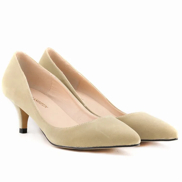 Women's Fashion Suede Stiletto Heel Shoes